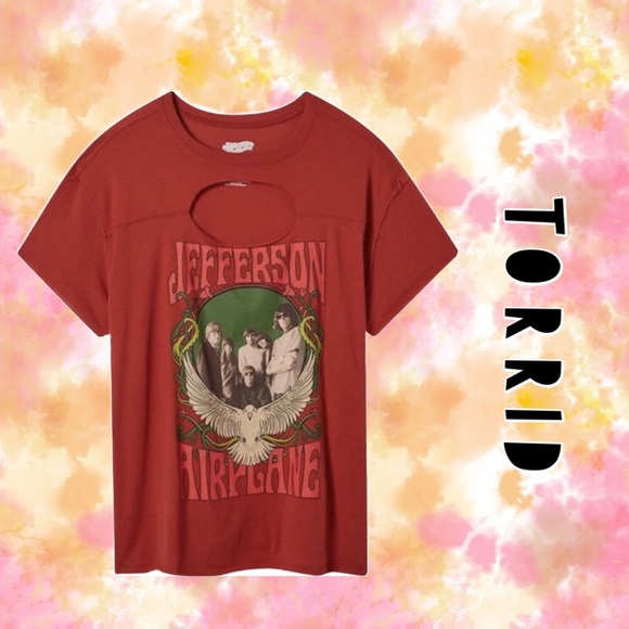 ♓️Torrid Size 3X Jefferson Airplane Tee - Picture 1 of 14
